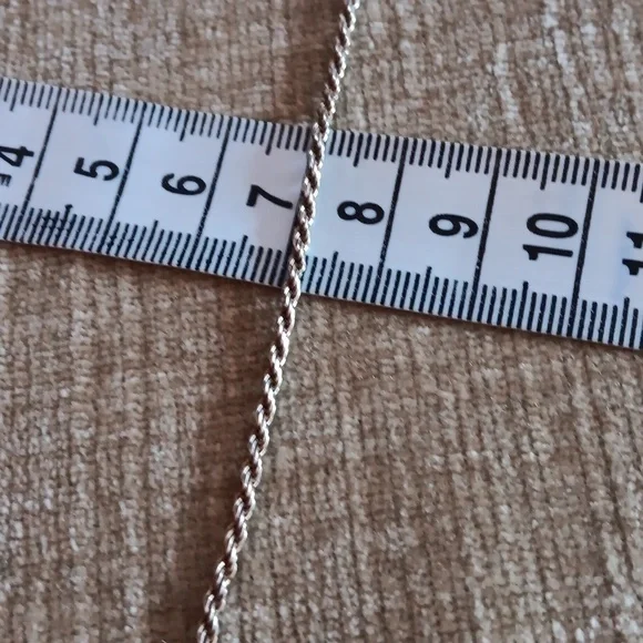 Twisted Rope Chain Gold Plated 925 Italy Silver Ankle Bracelet - Picture 4 of 8